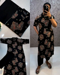 Launching exclusive Daily college & office wear Co-ord Set outfit relaxed & comfort fit - Black, S