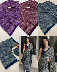 Launching New Modal Satin Crape Trending Saree - Maroon, Free Size