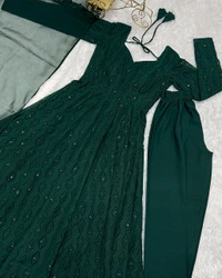 Trendy New Anarkali Arrives Fully Stitched Ready to Wear - M