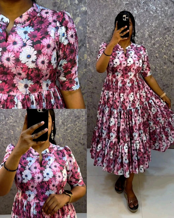 Trending hakoba cotton frocks launched for summer - Purple, L