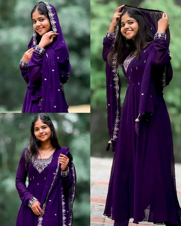 Super Trendy Elegant Festival Collection - Purple, XL