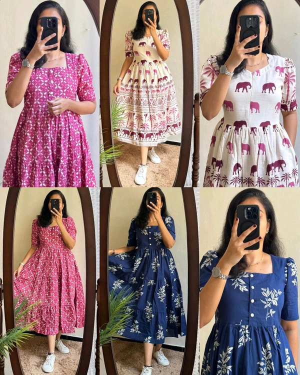 Introducing Beautiful prints of pure and rich Soft Cotton - Pink, L