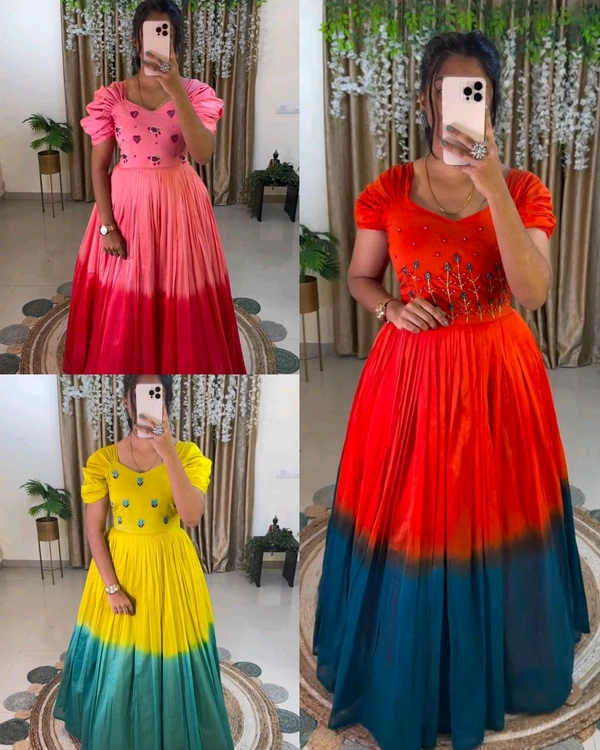 Beautiful Stylist Gown with Handowk – Elegance & Comfort - Yellow, XL