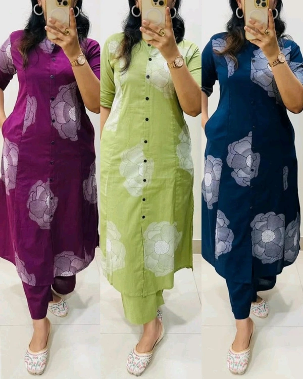 Trendy daily college & office wear Co-ord Set outfit relaxed & comfort fit - Purple, 2XL