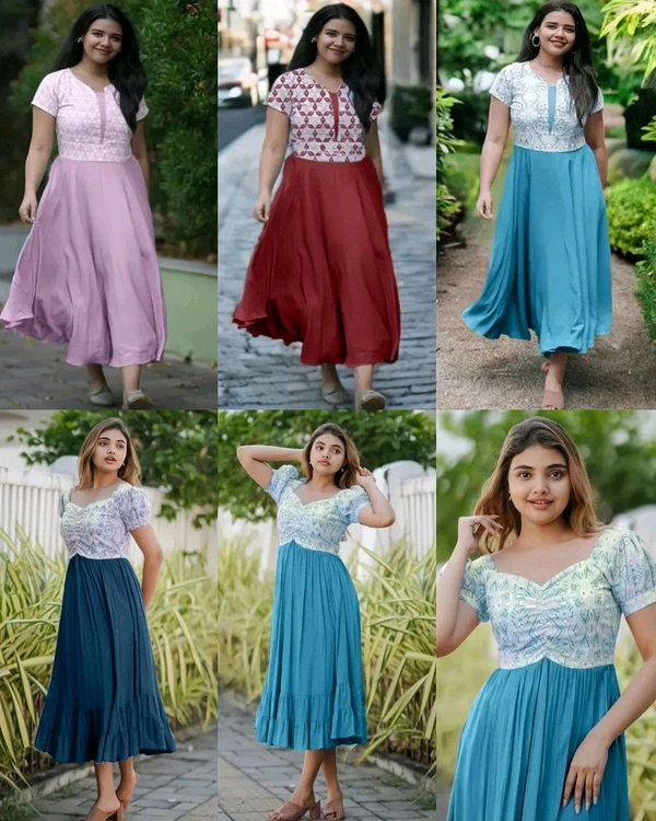High Quality Trendy Designer Womens Western Wear - Maroon, L