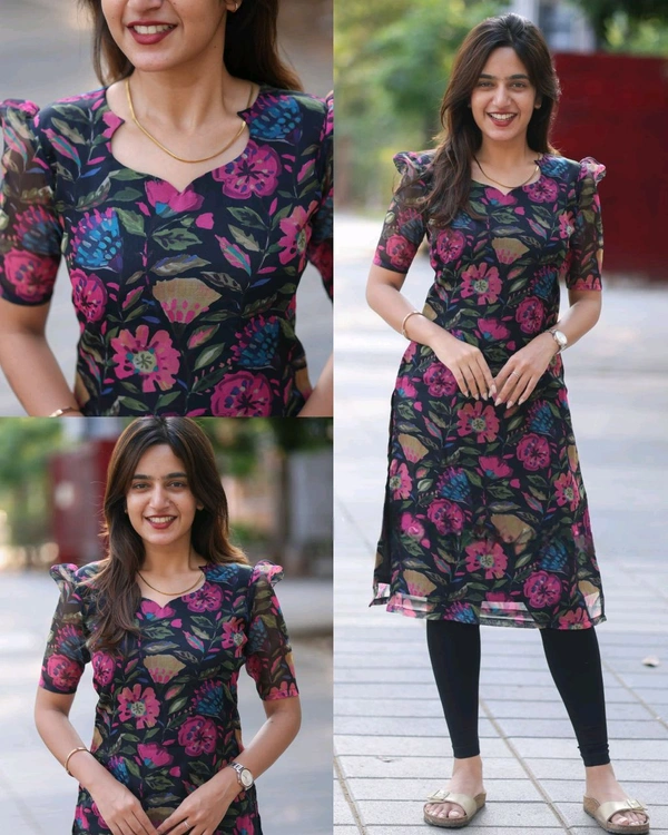 Super Trendy Stylish Kurti
- Black, XS
