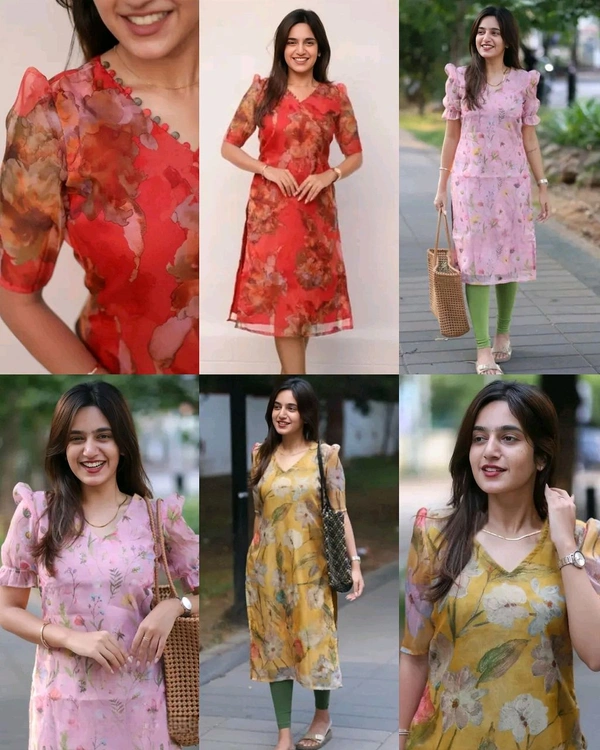 Super Trendy Stylish Kurti
- Pink, L