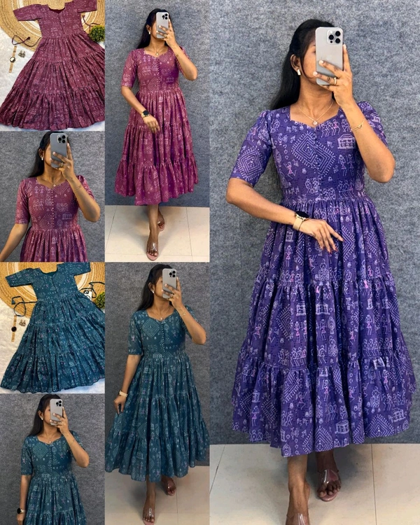 Launching the most unique "village print "Hakoba maxi gown with one side pocket
- Cardinal Pink, 3XL