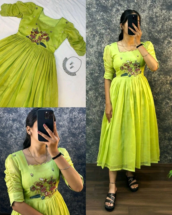 Launching Our Latest Beautiful Stylist Gown with Handowk – Where Elegance Meets Comfort
- Parrot Green, XL
