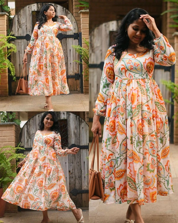 This Unique Style Georgette dress - XL