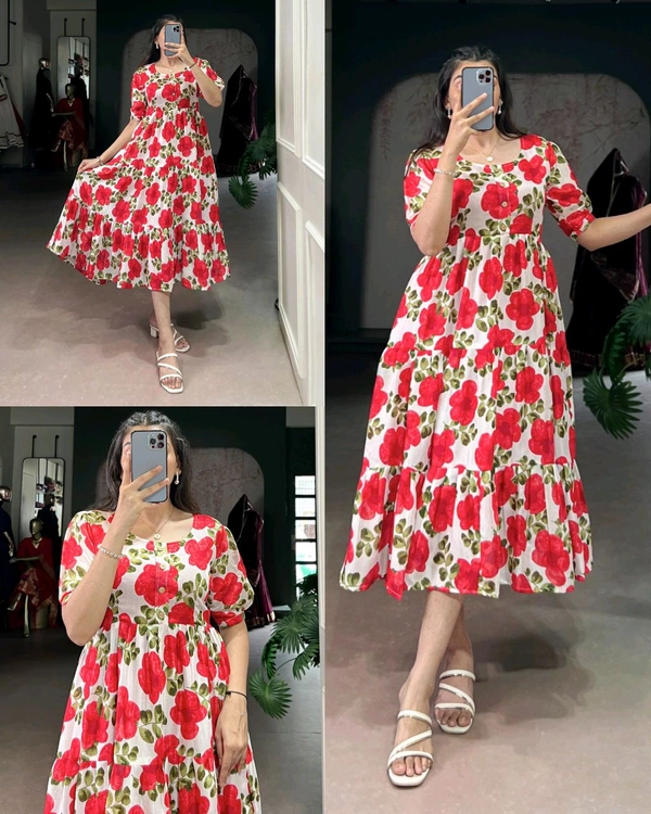 When rich Vichitra silk meets the magic of florals, you get more than just a dress 💐
- Red, XL