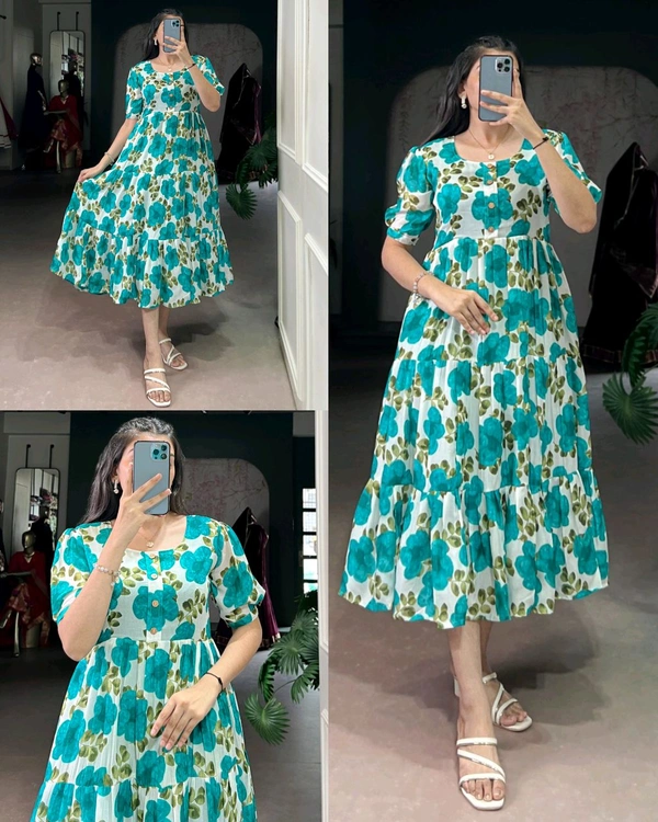 When rich Vichitra silk meets the magic of florals, you get more than just a dress 💐
- Fountain Blue, XL