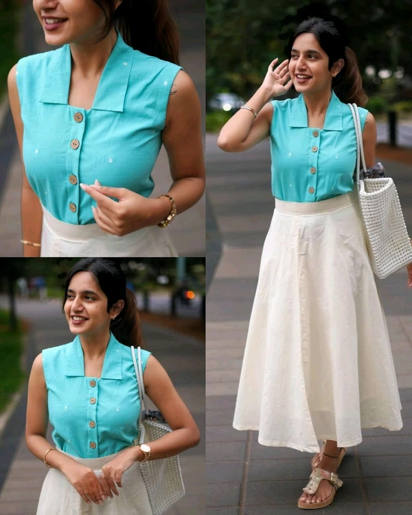 Trendy Summer Special New Skirt & Top Combo - S