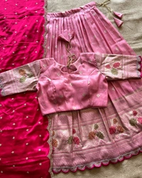 Grand Festivel Ready toWear Lehengha - Pink, Free Size