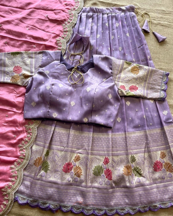 Grand Festivel Ready toWear Lehengha - Pink, Free Size