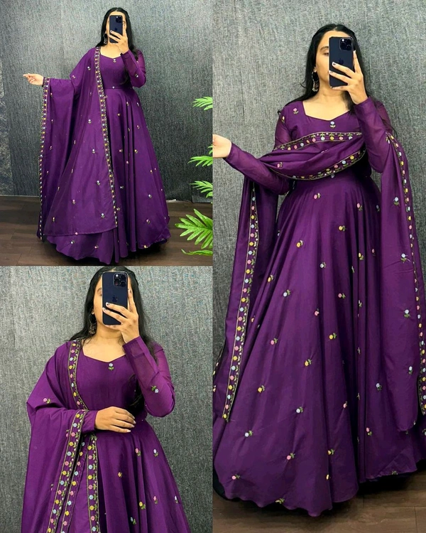 QUEEN LOOK TRENDY EXCLUSIVE MASTER GOWN SERIES FESTIVAL SALES - Pigment Indigo, 3XL