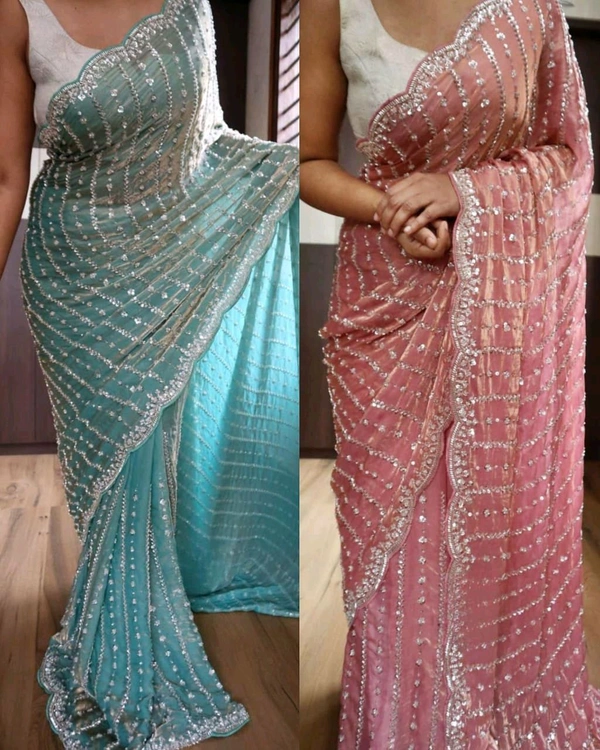 High Trending Presenting you the luxurious and glamorous hand work saree
- Free Size, Pink