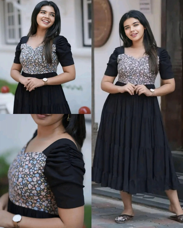 choli flower Dress - 2XL