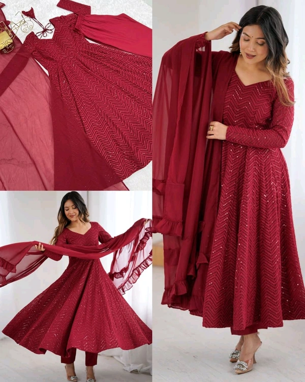 Trendy New Anarkali Arrives Fully Stitched Ready to Wear
- L