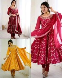 Trendy Women’s Ethnic Anarkali Gown Fully Stitched & Ready to Wear
- Navy Blue, M