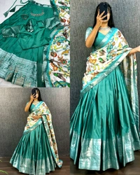 Traditional Look Ready To Wear Beautiful Festival Lehanga - Purple, S