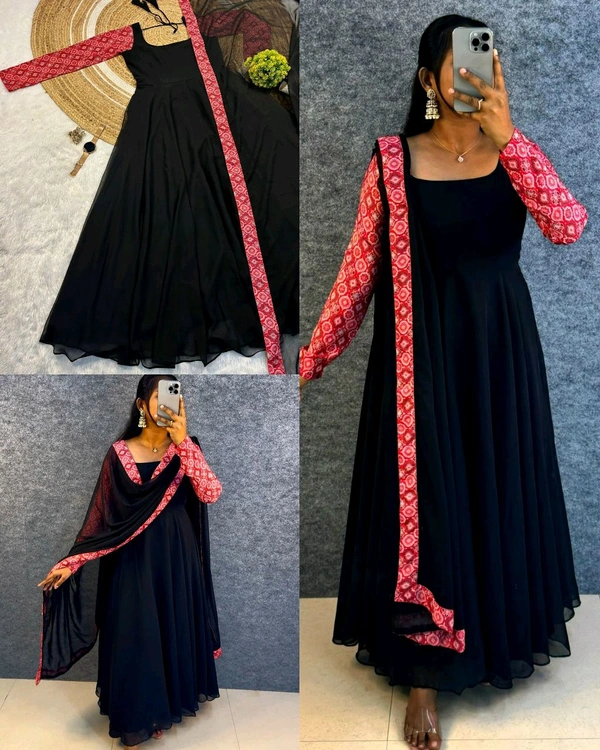 Launching the most awaited ,most requested "REMO " Keerthi suresh mam inspired outfit
- Black With Red hand, 3XL