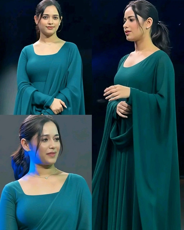 Super Trendy Budget friendly Georgette Anarkali Gown With Dupatta
- S, Teal