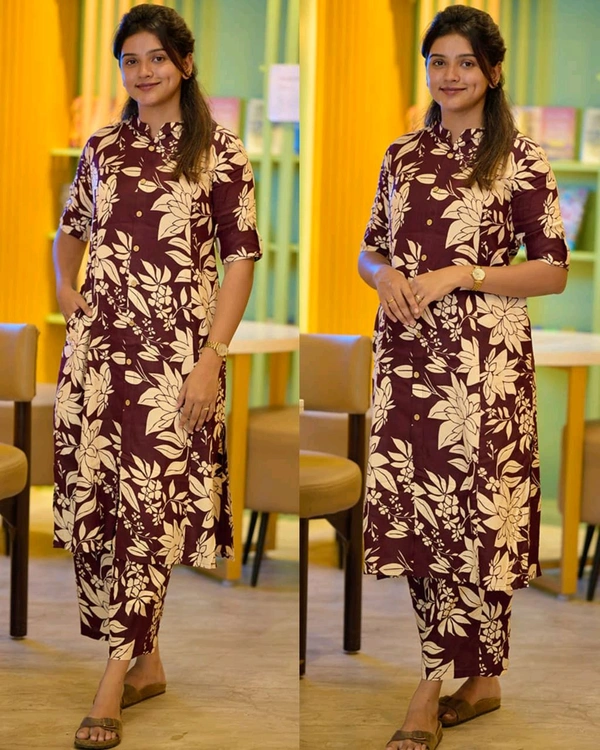 Trendy daily college & office wear Co-ord Set outfit relaxed & comfort fit
- Morocco Brown, M