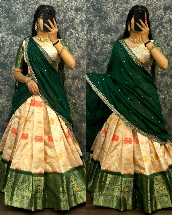 READY TO WEAR TRENDY LEHENGA
- Free Size, Pigment Indigo