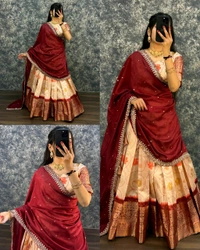 READY TO WEAR TRENDY LEHENGA
- Free Size, Pigment Indigo