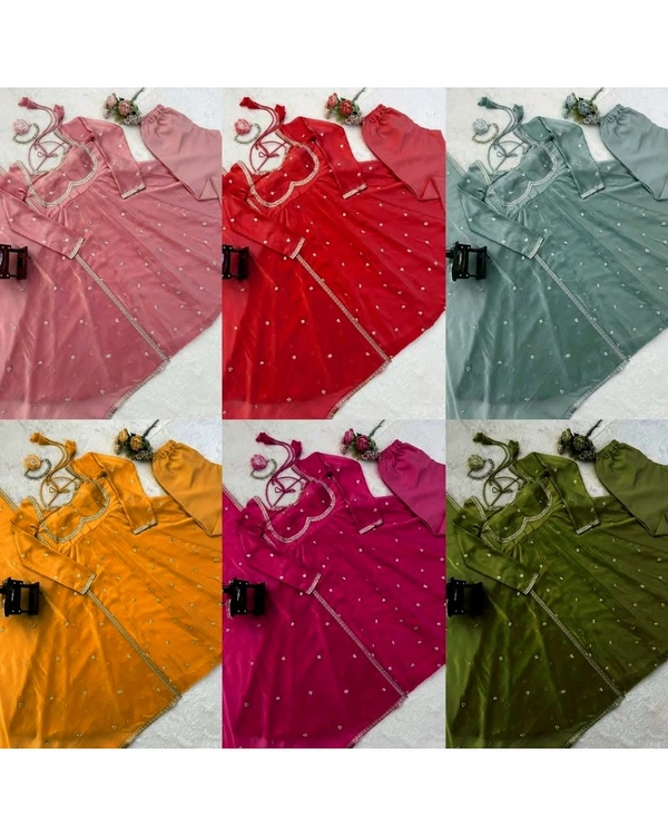 Trendy New Launching Designer Party Wear Look Collection - Verdun Green, M