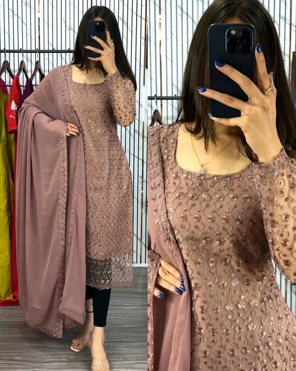 New Launching premium net fabric with beautiful chikankari work - Chaco, M