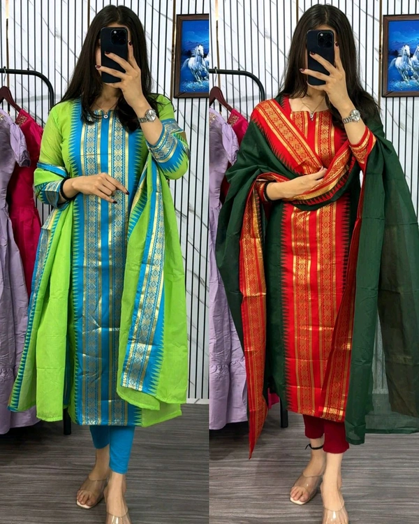 New Super Trendy Traditional Outfit - Lite Green, L