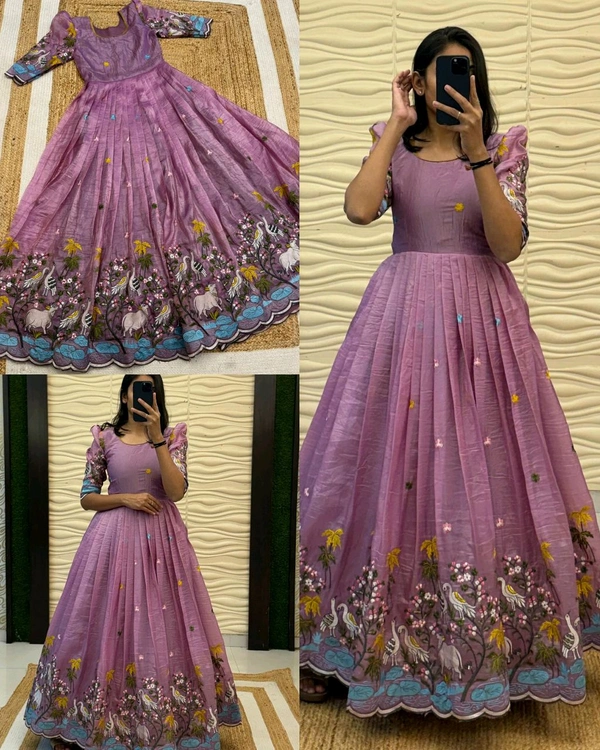 PONGAL SPECIAL GOWN COLLECTION - Lilac, S