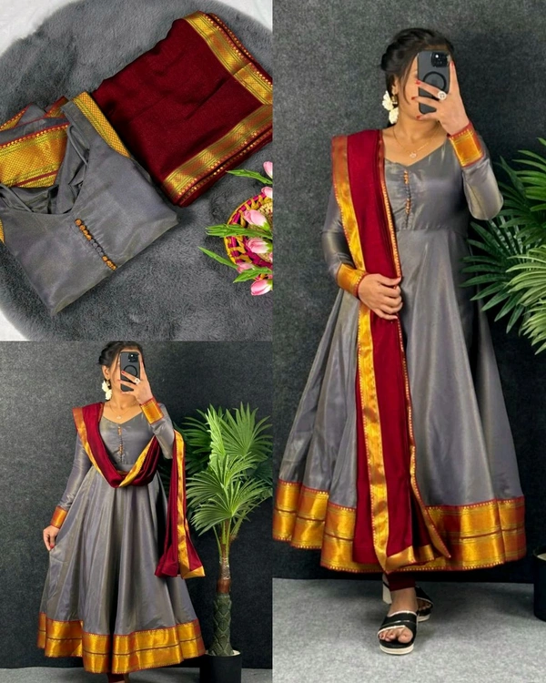 New Super Trendy Traditional Outfit - Dove Gray, M