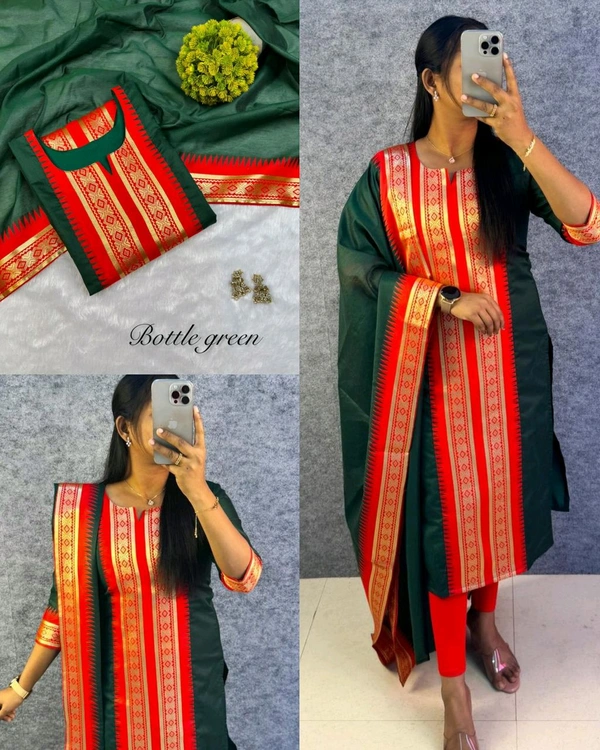New Super Trendy Traditional Outfit
- Bottle Green, 3XL