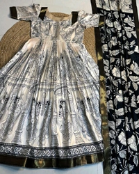 Launching Telugu Bigboss Ritu choudhary kalamkari Anarkali + Dupatta Recreation 😍 - 5XL