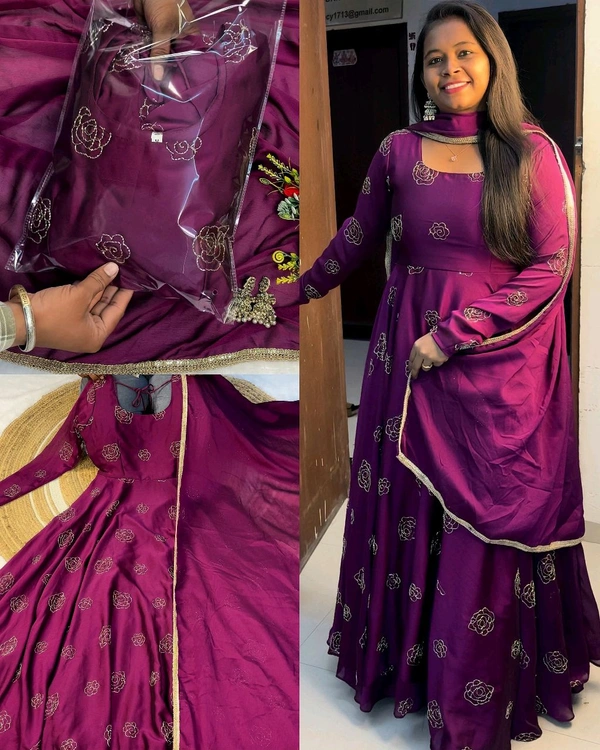 Trendy Own the Festive Spotlight with Mint Elegance - M, Purple