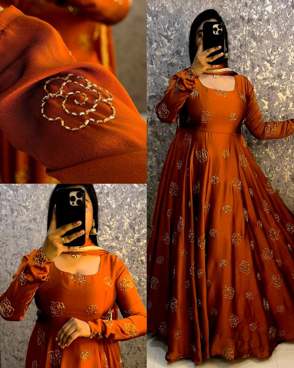 Trendy Own the Festive Spotlight with Mint Elegance - 2XL, Orange