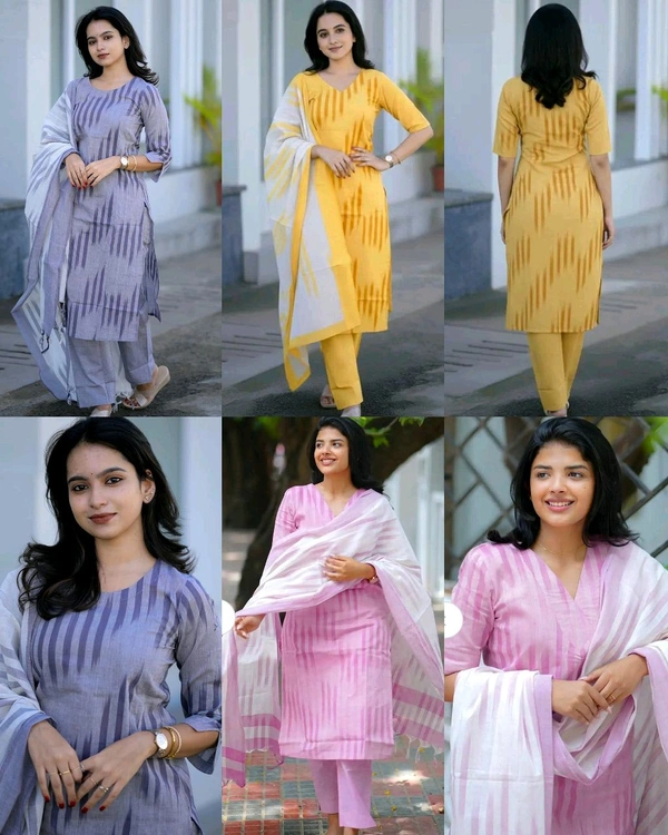 Stylish Rayon Printed Kurta Pant with Dupatta for Women
- 5XL, Lavender Purple