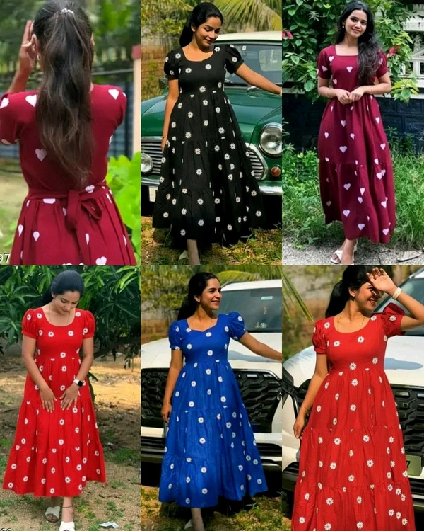 Heart & Flower Special Gorgeous Gown - L, Maroon