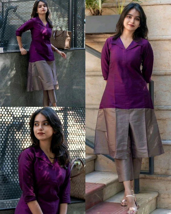 Trendy daily college & office wear Co-ord Set outfit relaxed & comfort fit
- M