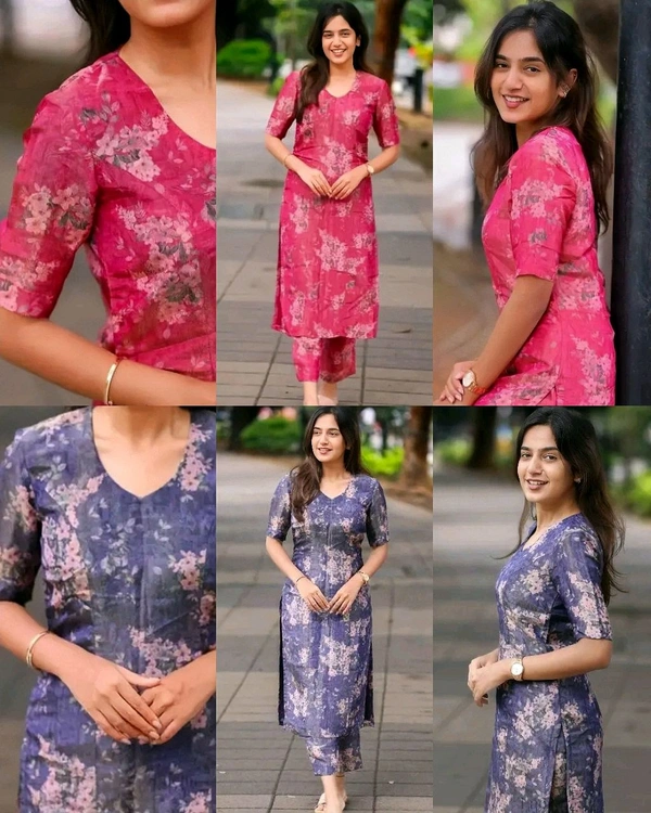 HIGH DEMANDED KURTA SET - XL, Wild Watermelon