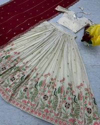 Launching Wedding wear Lehenga Choli With Cancan
- L, Green