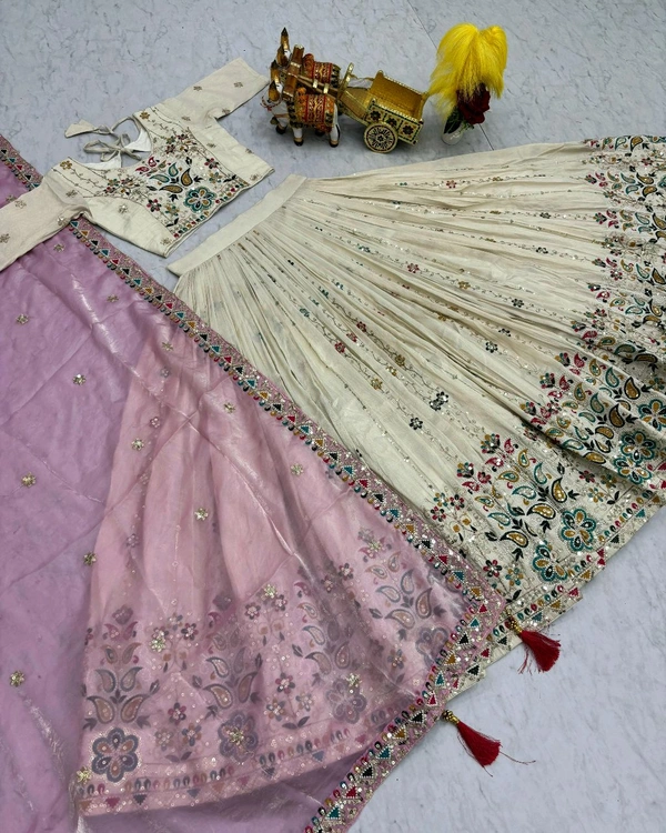 Launching Wedding wear Lehenga Choli With Cancan
- L, Pastel Pink
