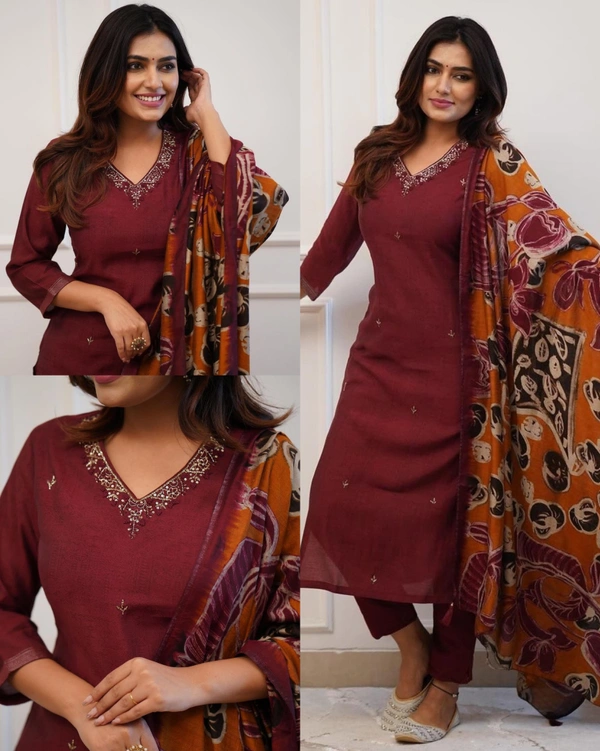 Mark A Change In Your Wardrobe By Wearing Our Exclusive Range Of Suit Sets - Maroon, L