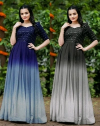 Trendy Graceful Women Gowns - XL, Purple