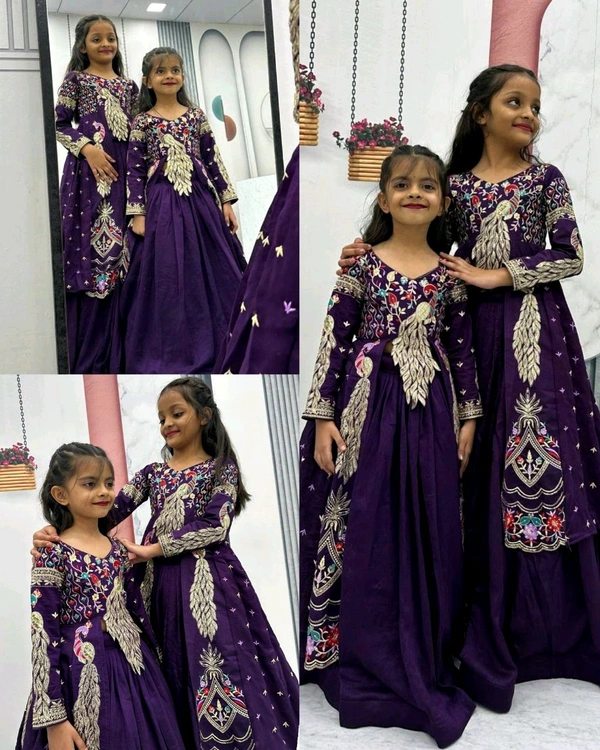 Launching Trendy Peacock Design Festival Special Crop Top with Shrug - 6 to 7 Age, Pigment Indigo