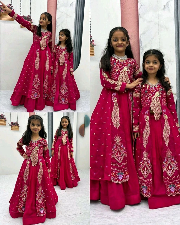Launching Trendy Peacock Design Festival Special Crop Top with Shrug - 6 to 7 Age, Pigment Indigo