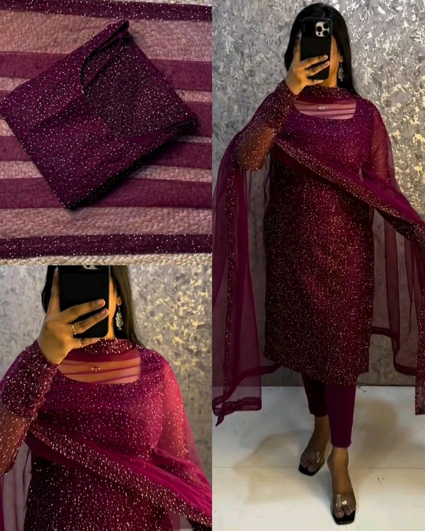 Launching New Designer Party wear kurti with dupatta - 3XL, Siren